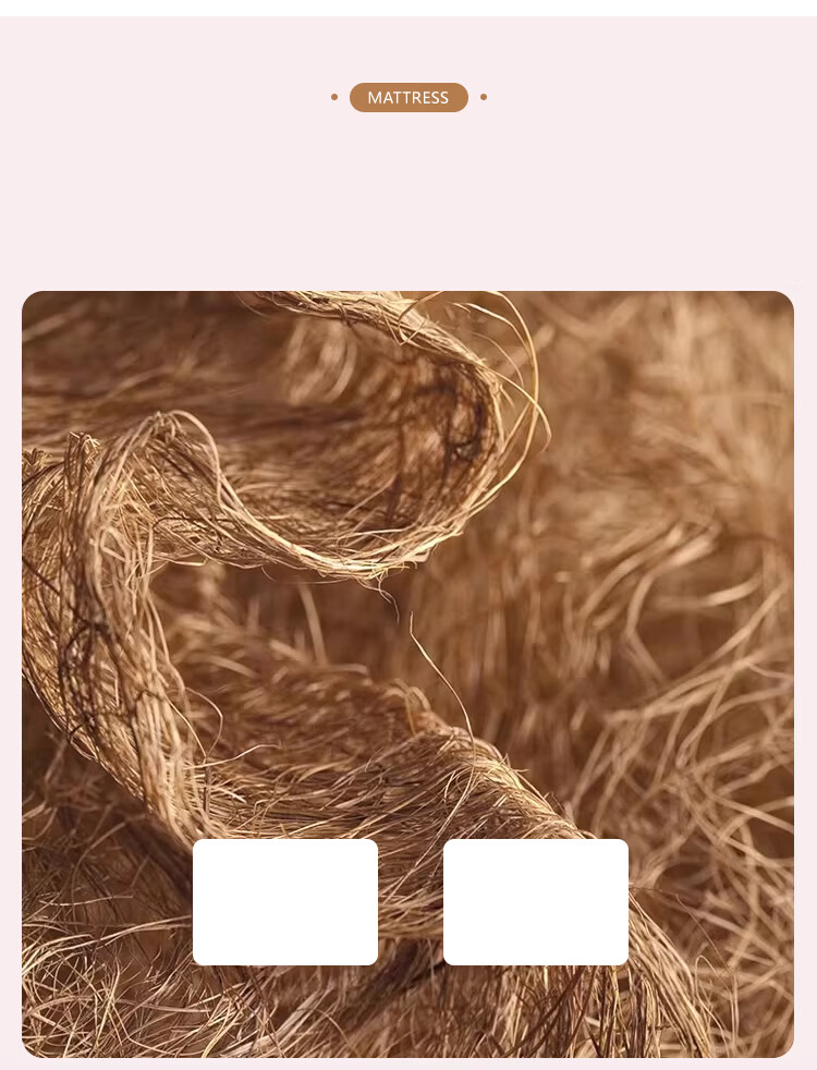L&S Coconut Palm Mattress Foldable Firm Coconut Palm Tatami Natural Coconut Palm Mattress 6cm Thick CD39 1.8*2m 10