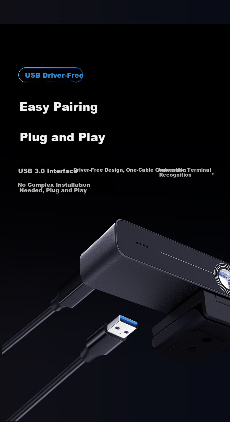 Haoli Video Conference Camera All-in-One Microphone 4K Ultra HD Digital Zoom Conference Room Camera Smart Framing Video Conference Equipment HC-5M 11