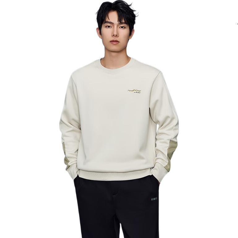 HLA Men's Sweater 25 Mountain High Series Plus Velvet Round Neck Warm Long Sleeve Men's Winter
