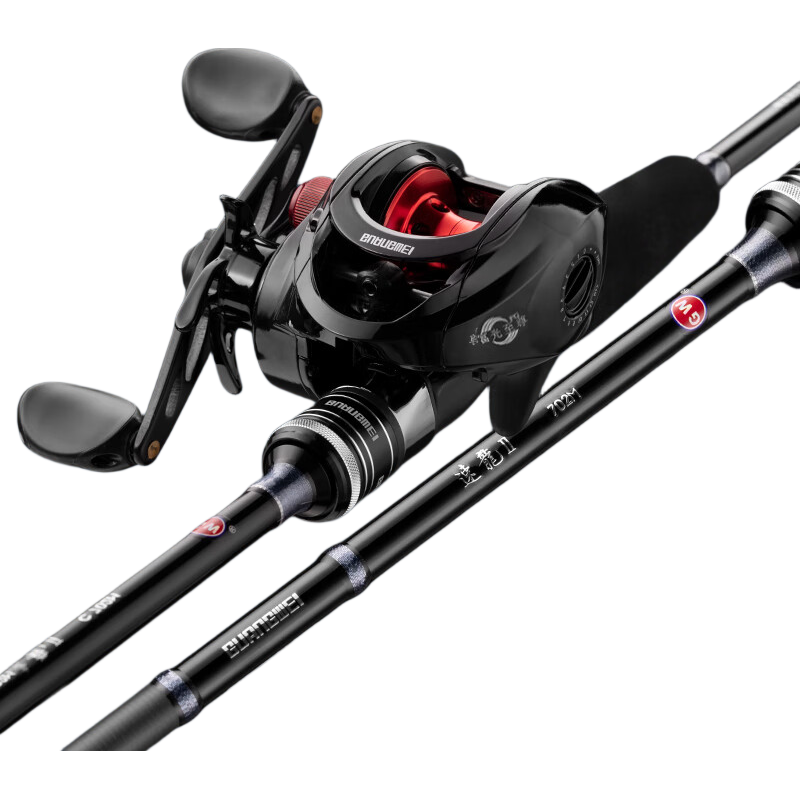 GW Sulong Second Generation Lure Rod with Pistol Grip, 2.4 Meters, M Action, Left-Handed, Baitcasting Reel, for Bass, Mandarin Fish, Topmouth Culter Lure Rod Set