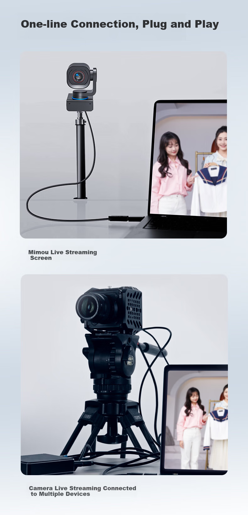 CoolHiMi MiEye 2S Ultra HD 4K AI Live Streaming Camera Smart PTZ Tracking for E-commerce Entertainment Broadcasting Meeting Online Classes Computer Mobile Host with Built-in Microphone 17