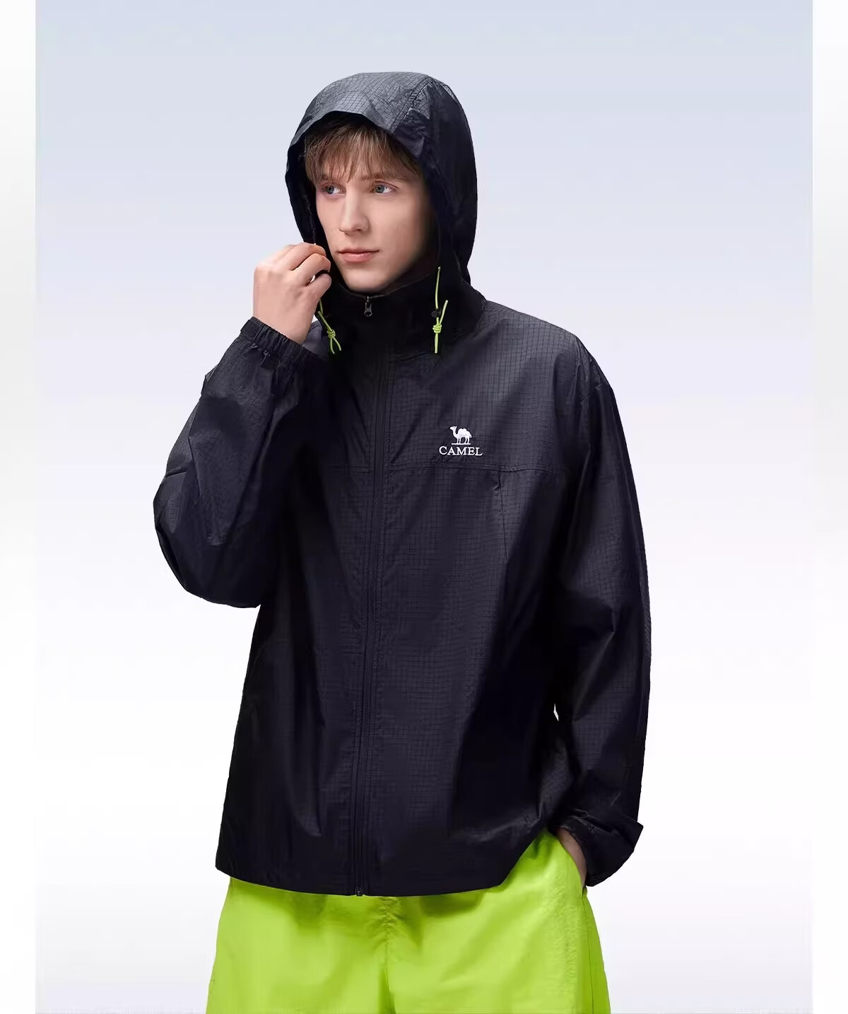 CAMEL Outdoor Sun Protection Jacket 2026 Spring Summer New Breathable Hooded Windproof Water-Repellent Durable Sports Jacket for Women R170 10