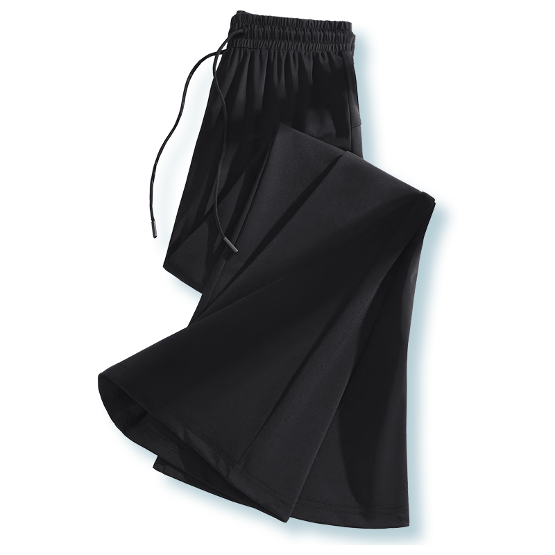 Huili Women's Pants, Summer Thin Style, 2026 New Model, Comfortable Sports Ice Silk Trousers, Petite Casual Sun Protection Straight-Leg Pants