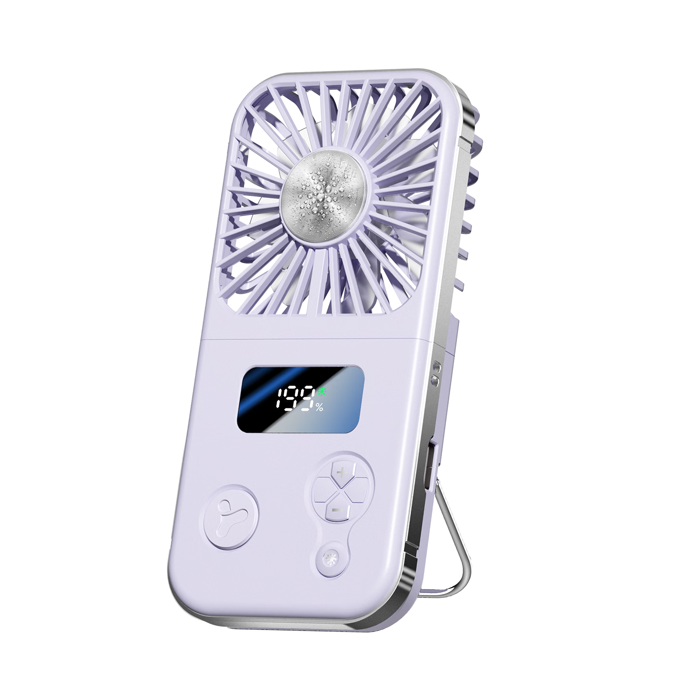 Jilitian Desktop USB Gaming Mini Fan Foldable Neck Hanging with Power Bank Function for Office, Student Dormitory, Car, Home Use