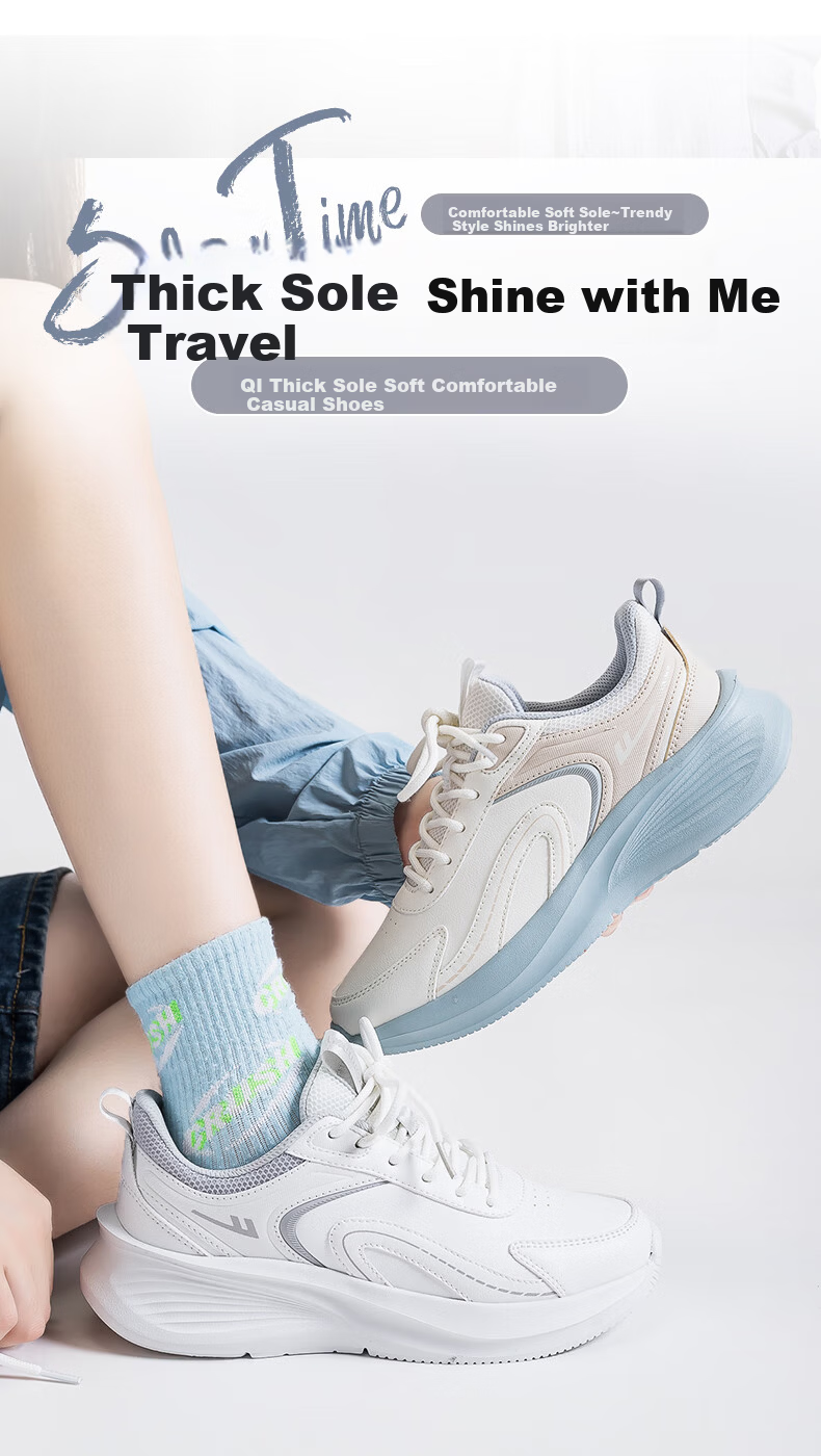 Warrior Official Women's Sports Shoes 2026 Spring New Trendy Casual White Sneakers for Women White/Off-Gray Size 35 1