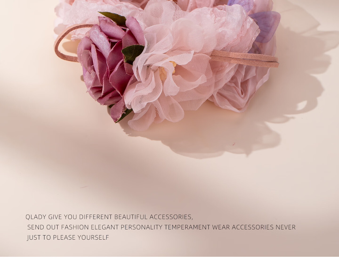 Qlady Summer Butterfly Peony Hair Scrunchie High-End Hair Tie Hair Accessory 2026 New Birthday Gift 14