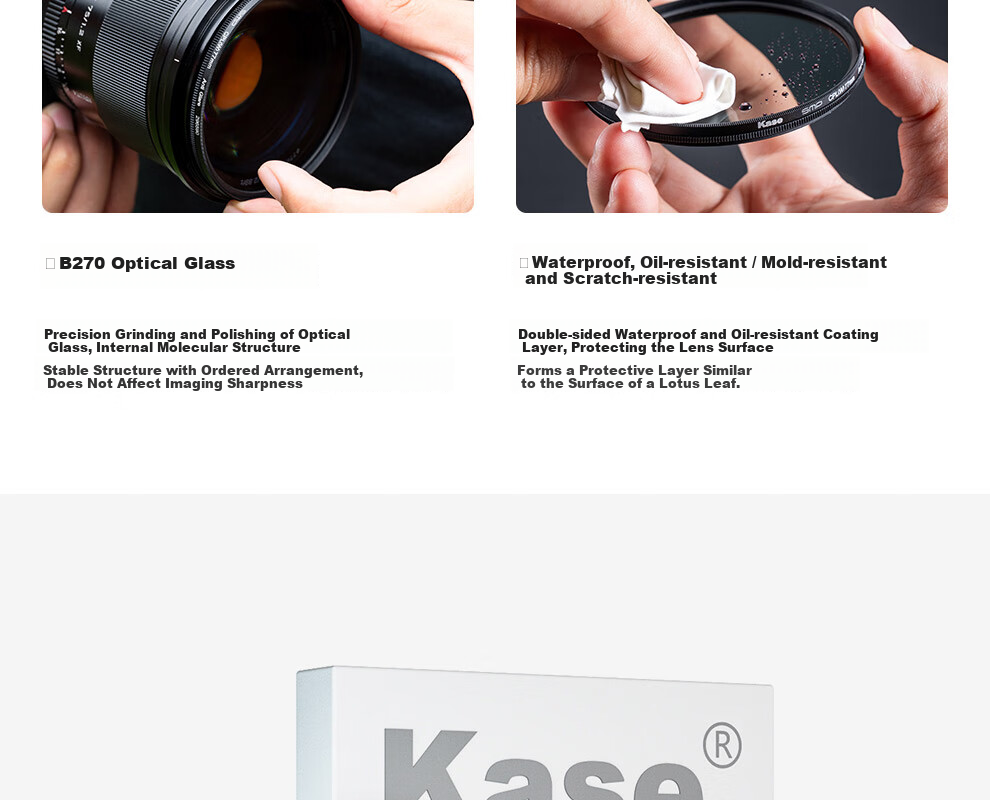 Kase 3rd Generation CPL Polarizer Circular Polarizing MRC Filter 72mm Anti-Reflection Color Enhancement Saturation Booster 6