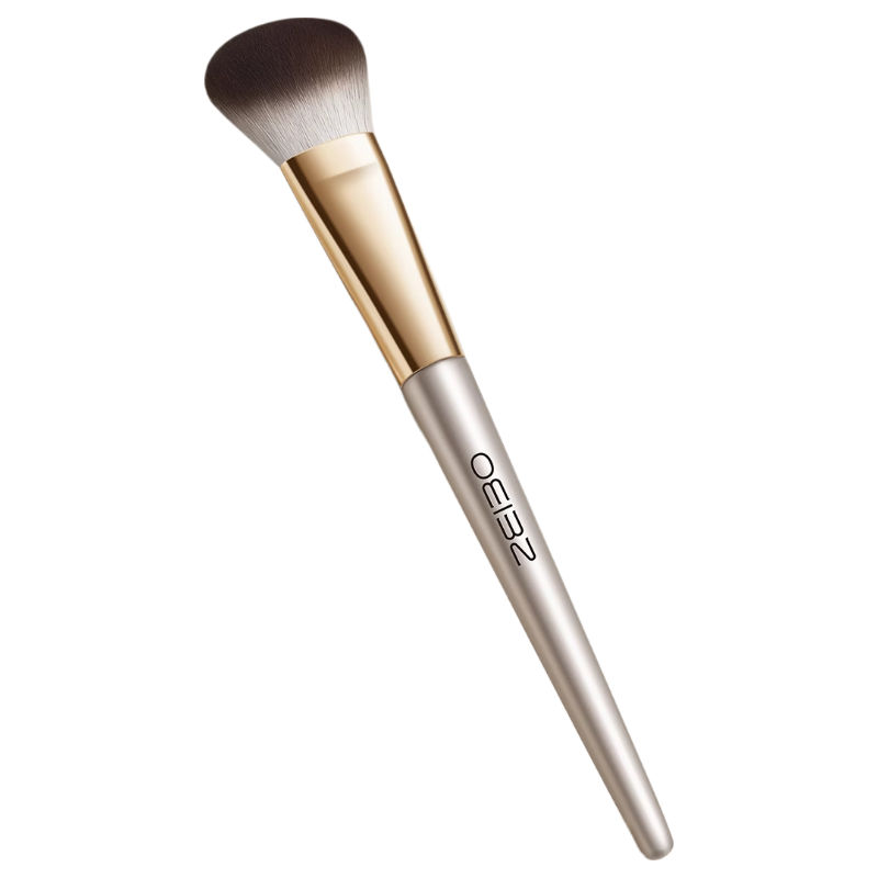 OEIEZ Blush Brush Slanted Makeup Brush Dotting Brush Finger Concealer Brush Large Loose Powder Setting Soft Hair Contour Brush
