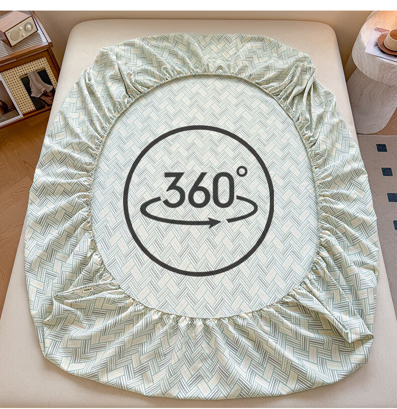 SOMERELLE Class A Mattress Cover Coarse Fabric Cooling Mat Thickened Cooling Mattress Protector Cover 180*200cm + Pair of Pillowcases 9