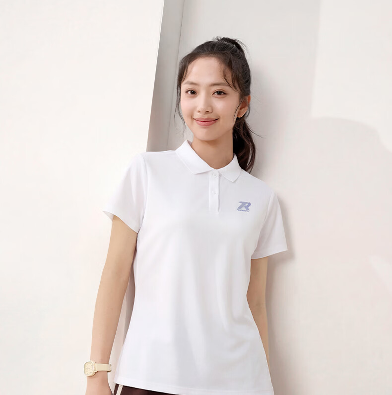 361° Women's Spring Summer Sports Polo Shirt Quick-Dry Fitness Casual Running Short Sleeve Top 662624111H-2 18