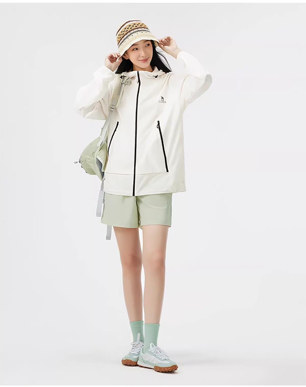 Camel [Wang Junkai Edition Muguang Pro] Women's Sun Protection Jacket Summer Unisex Water-Repellent Cooling Packable Coat 36