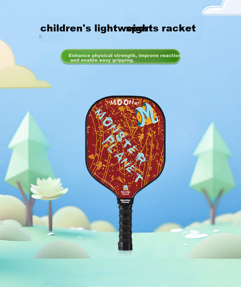 Monsterplanet Kids Pickleball Paddle Set Indoor Outdoor Fitness Sport 1