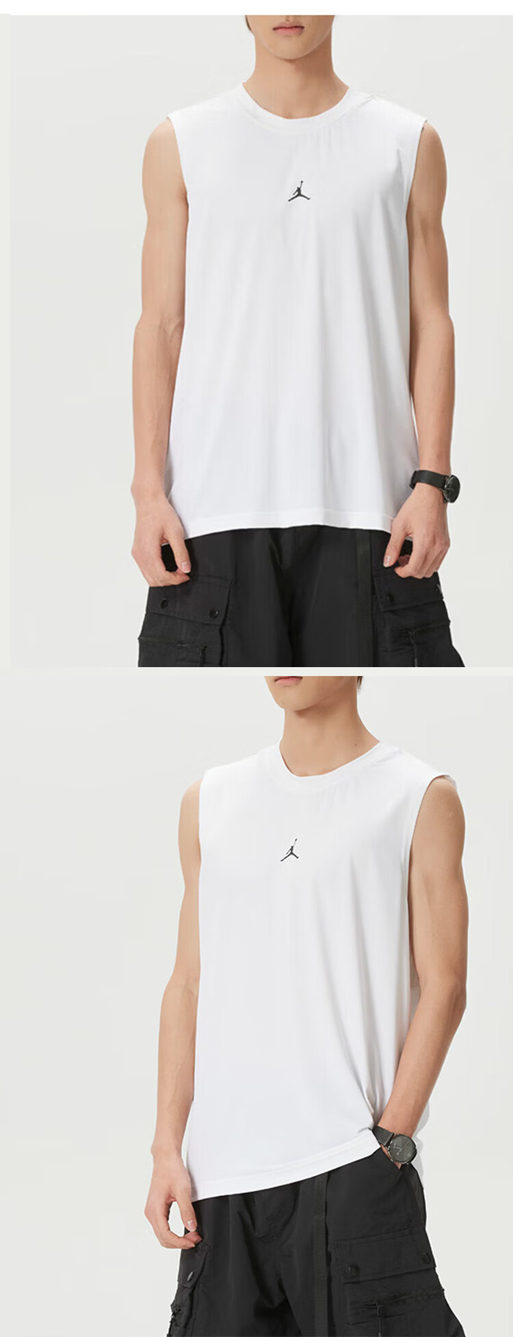 Jordan Men's Sleeveless Basketball Running Fitness Tank Top IF0890-010 Black 2XL 2