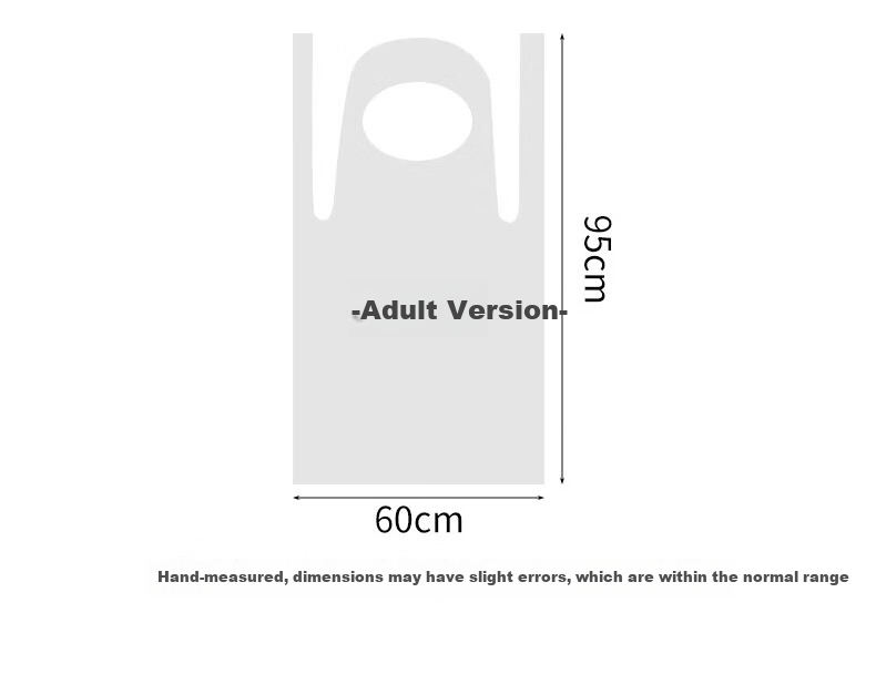 BAIGE Disposable Aprons [50 Individually Packaged] Transparent Waterproof Oil-Resistant PE Aprons CW448337 6