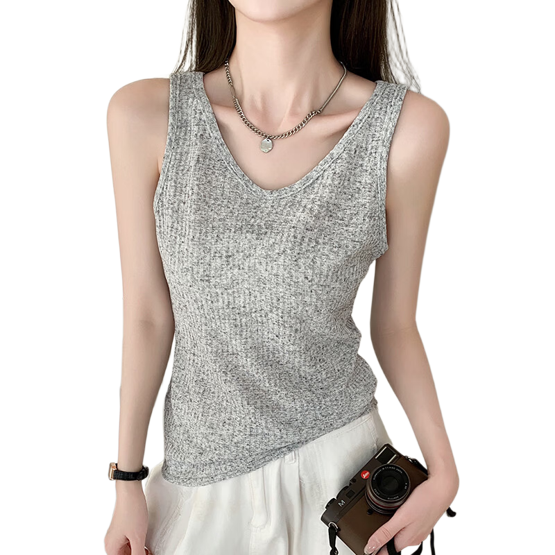 Langsha Loose Fit Slimming Sleeveless Casual Thin Summer Spring Outerwear Tank Top