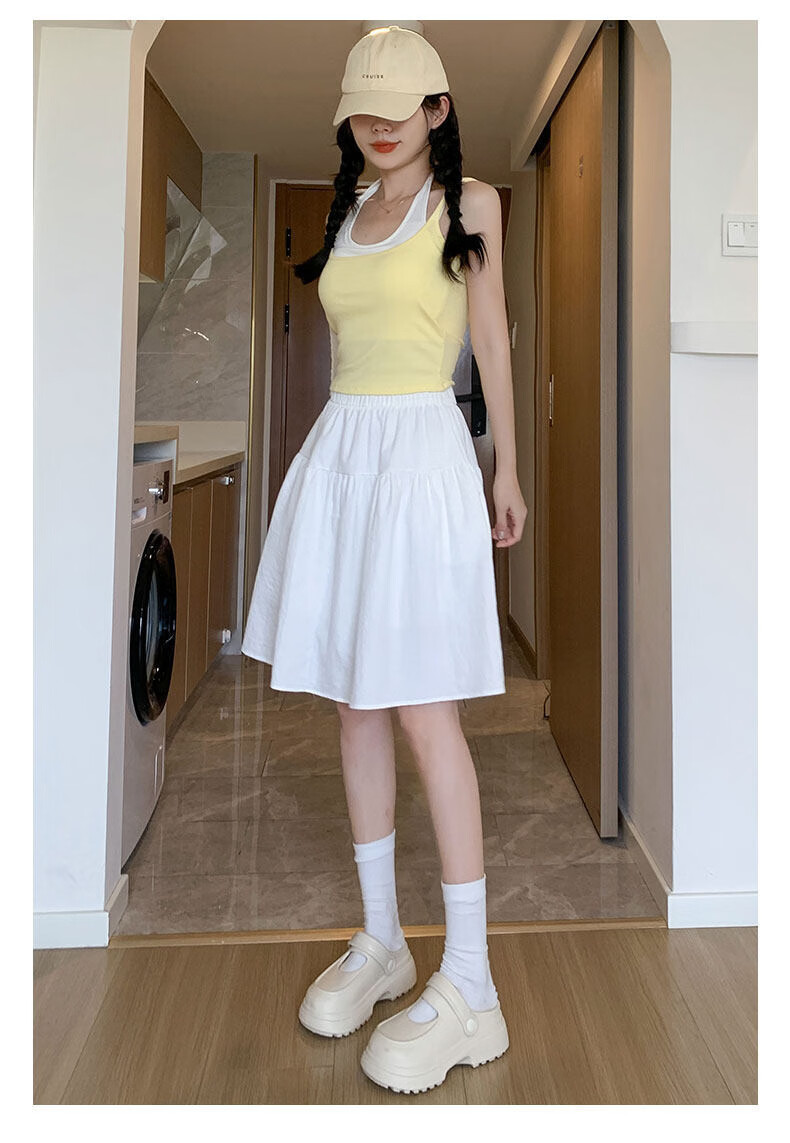 Langsha Japanese Style Women's Summer 2026 New High Waist Slim A-Line Mini Skirt Five-Point Shorts College Style 22