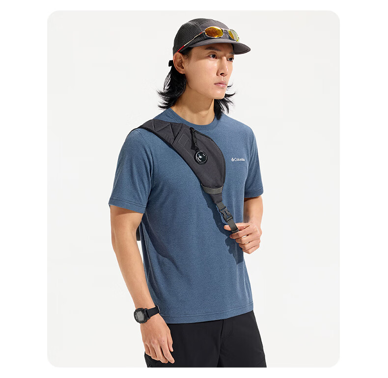 Columbia Men's T-Shirt Spring Summer 2026 Moisture-Wicking Quick-Dry Crew Neck Short Sleeve AE5093 010 L 5