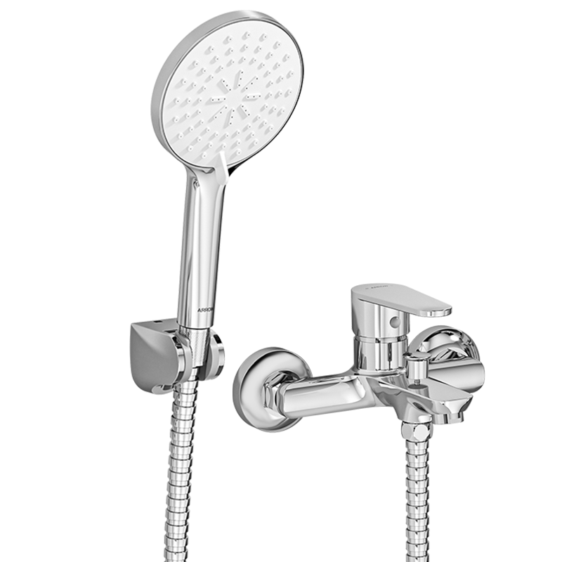 ARROW Simple Shower Faucet Hot and Cold Mixing Valve Brass Pressurized Handheld Shower Head AE3263CP