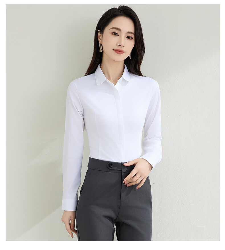TUCANO Women's Short Sleeve Shirt Silk Modal Wrinkle-Resistant Non-Iron Business Formal Top White M 16