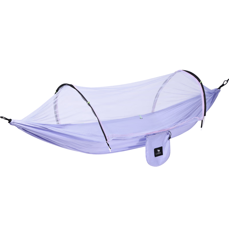 CAMEL Outdoor Mosquito-Proof Hammock for Adults, Thickened Anti-Tip Hanging Cradle Swing, Aerial Tent Camping Mosquito Net 7661