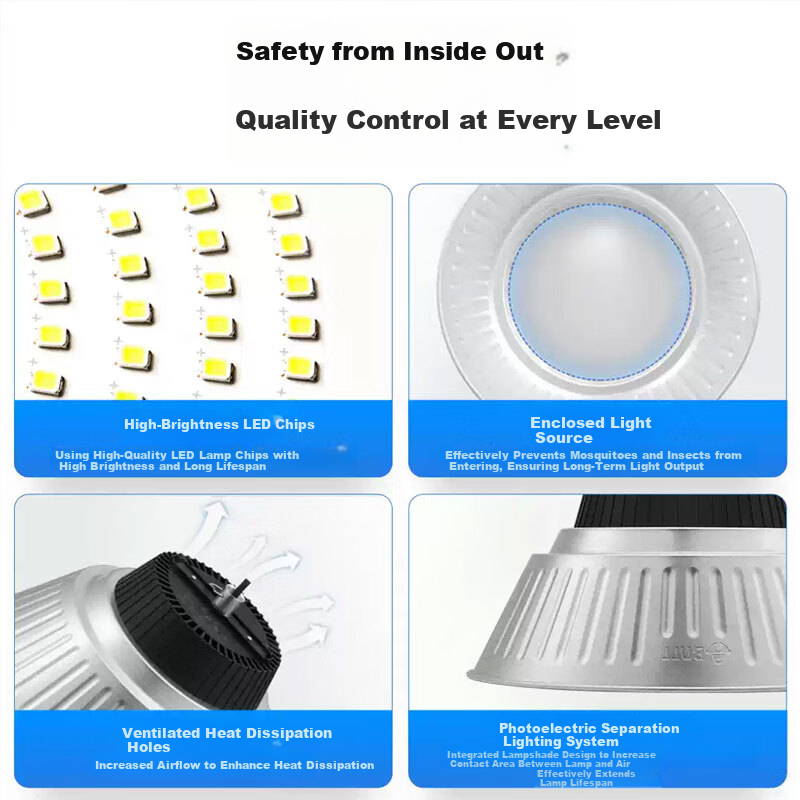 BULL High Brightness LED Factory Workshop Warehouse Supermarket Lighting 100W Wanjian Series MK-C100A-AS Ceiling Light 6500K