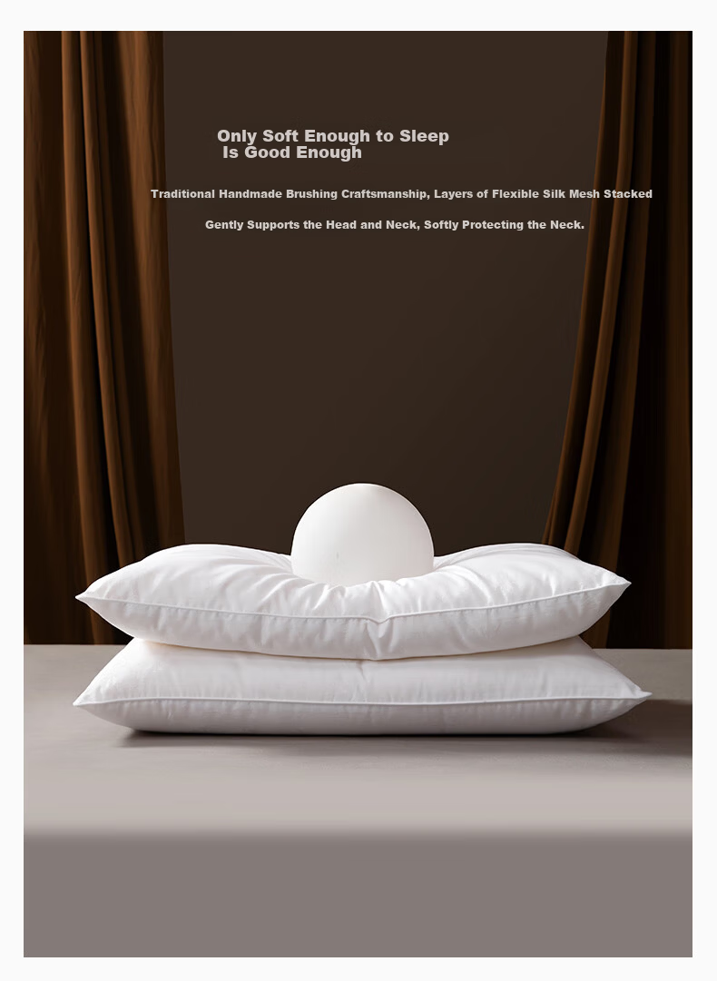 Silk Empress 100% Mulberry Silk Pillow Cervical Pillow Sleep Aid Medium-Low Height Single Home Use Comfortable Pillow Low Height 4