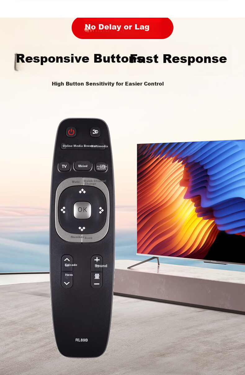 HONGXINDA Universal Remote Control for Changhong TV, Smart Network LCD TV Remote Control Board LED49C1080N 39B2080 2