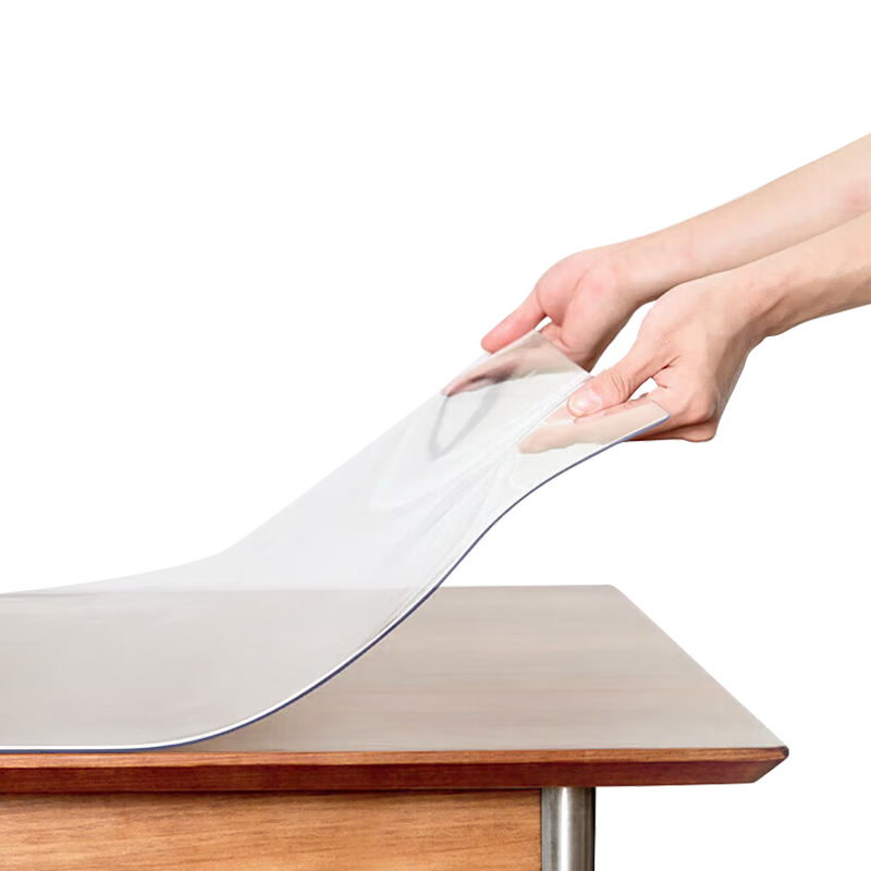 FOOJO Desktop Cuttable High Transparency PVC Tablecloth, Waterproof, Oil-Proof, Washable Table Mat, 45*200cm