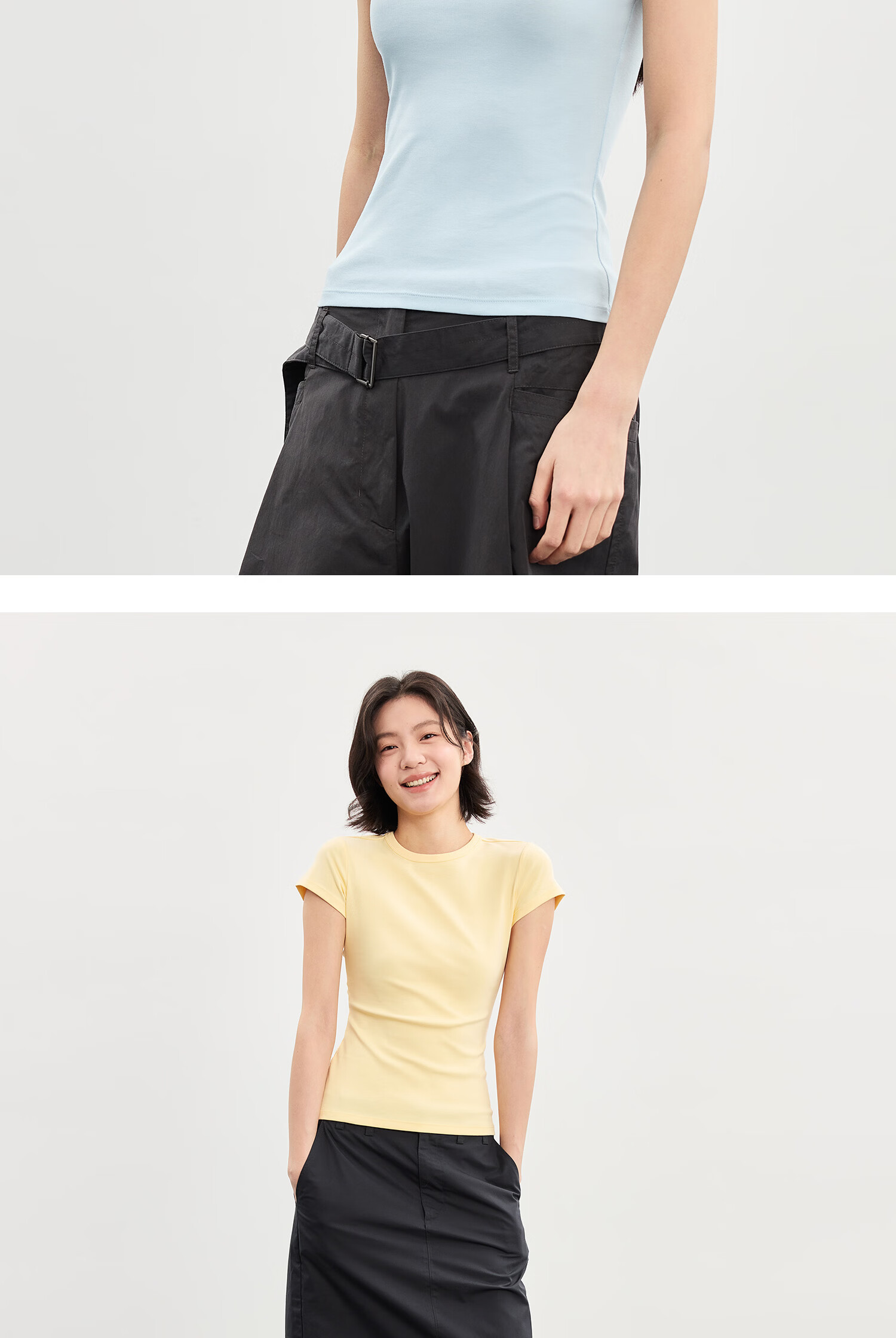 TINGE Dopamine T-Shirt Casual Slim Fit Crew Neck Sports Short Sleeve Women's Spring Summer Base Layer 2026 New XL Size 32