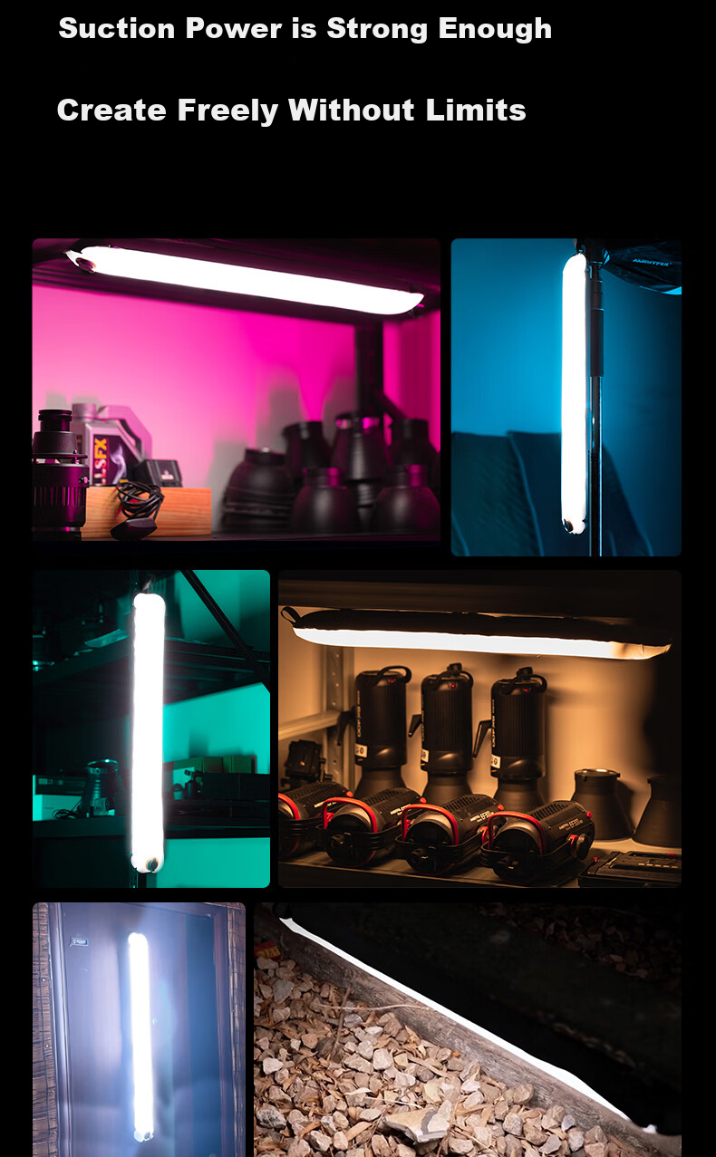AMBITFUL ZhiJie GCA30C Air Column Light Dual Color Temperature RGB Video Photography Fill Light Live Streaming Wedding Camping Portable Soft Light Outdoor Live Streaming Light 15