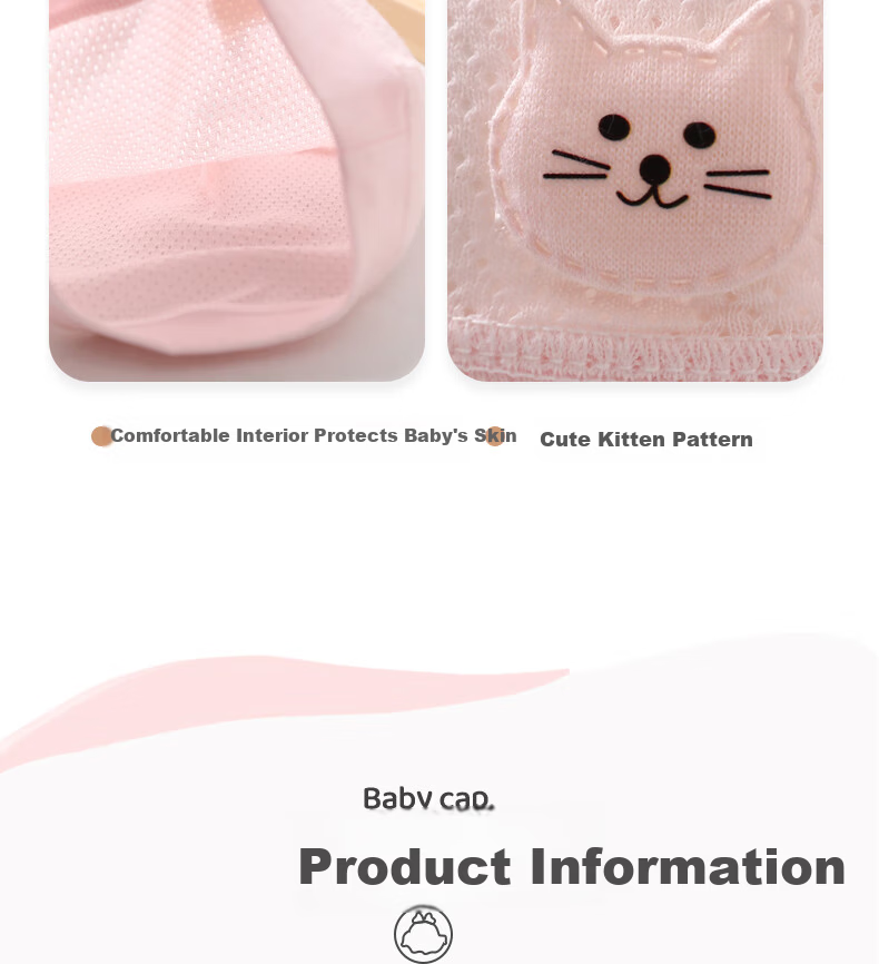 Benaxi Baby Hat Summer Thin Newborn Soft Fontanelle Cap Infant Spring Summer Cooling Hat Toddler Summer Hat 16