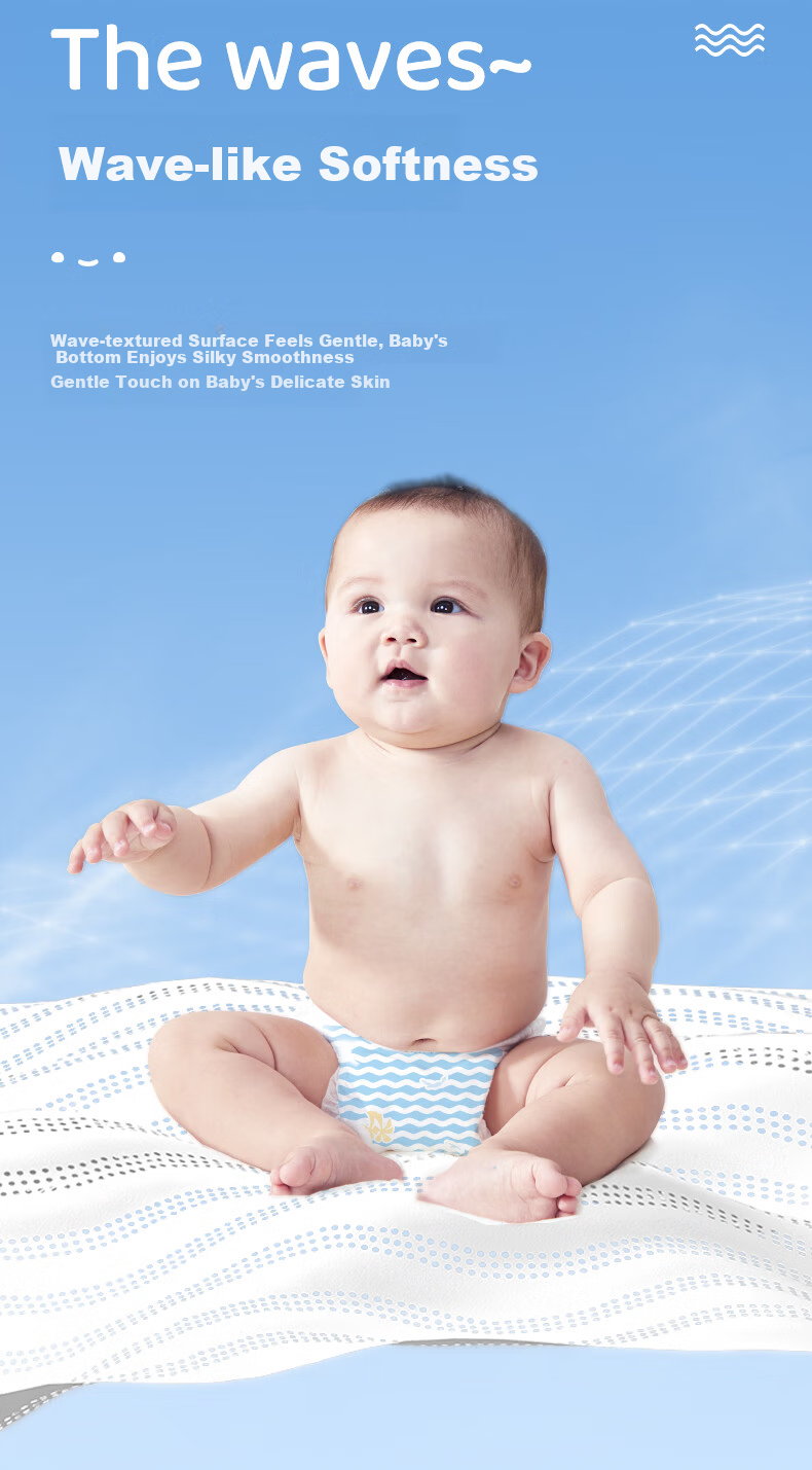 BOBDOG Small Wave Ultra Soft M90 Pieces (4.5-8.5KG) Baby Diapers [Brand Direct Supply, Trusted Quality] 6
