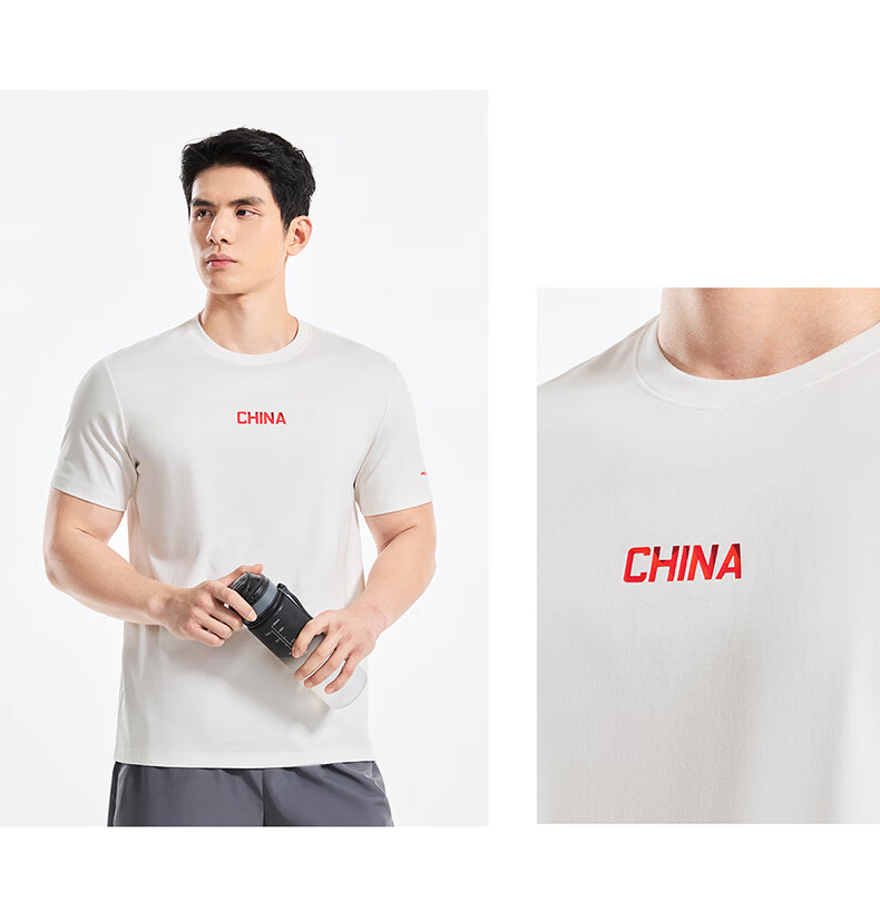 Erke Men's Crew Neck Short Sleeve Knit Shirt Summer Skin-Friendly Soft Breathable Sports T-Shirt Fashion Casual Base Layer Top 13