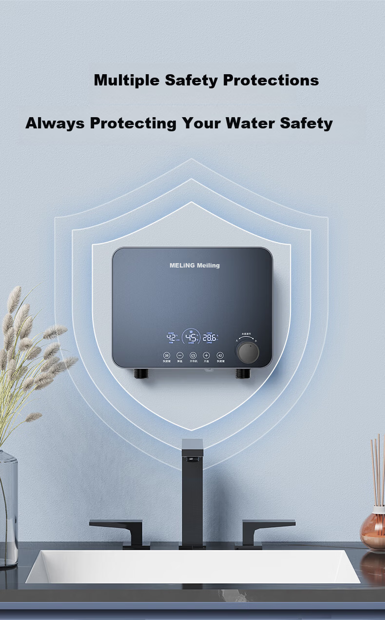 MeiLing Instant Electric Water Heater 5500W Thermostatic Tankless Kitchen Heater MJR-DC0004 with Junction Box 9