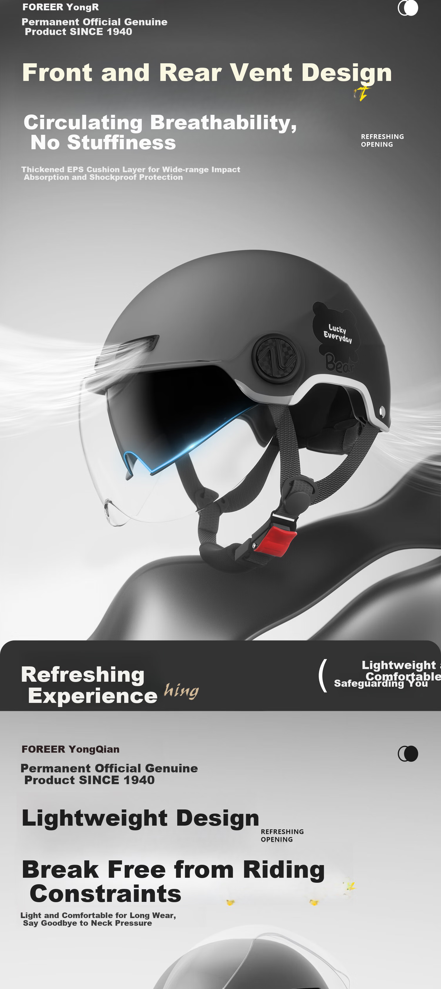 FOREVER New National Standard 3C Certified Electric Vehicle Helmet Electric Scooter Helmet Women Men Summer Sun Protection Breathable Motorcycle Half Helmet Four Seasons Safety Helmet C06 Lavender Pur 7