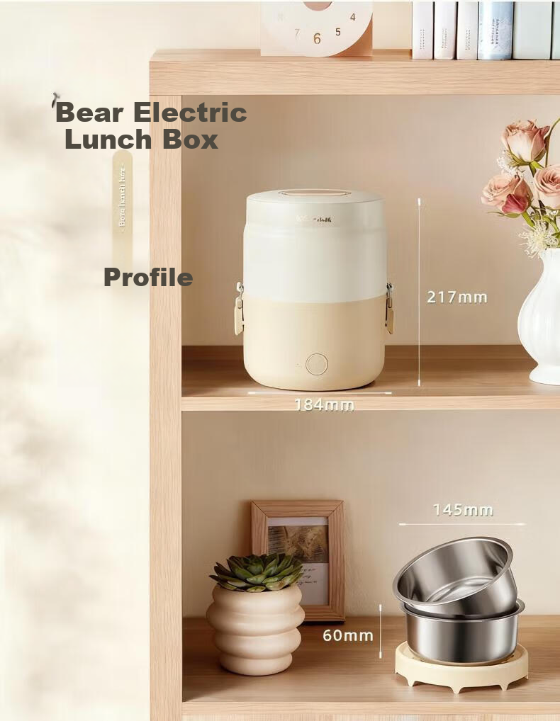 Bear Electric Lunch Box Portable Heated Lunch Box Insulated Double-Layer Stainless Steel Inner Container Sealed Fresh-Keeping Multifunctional 2L for Office Workers 18