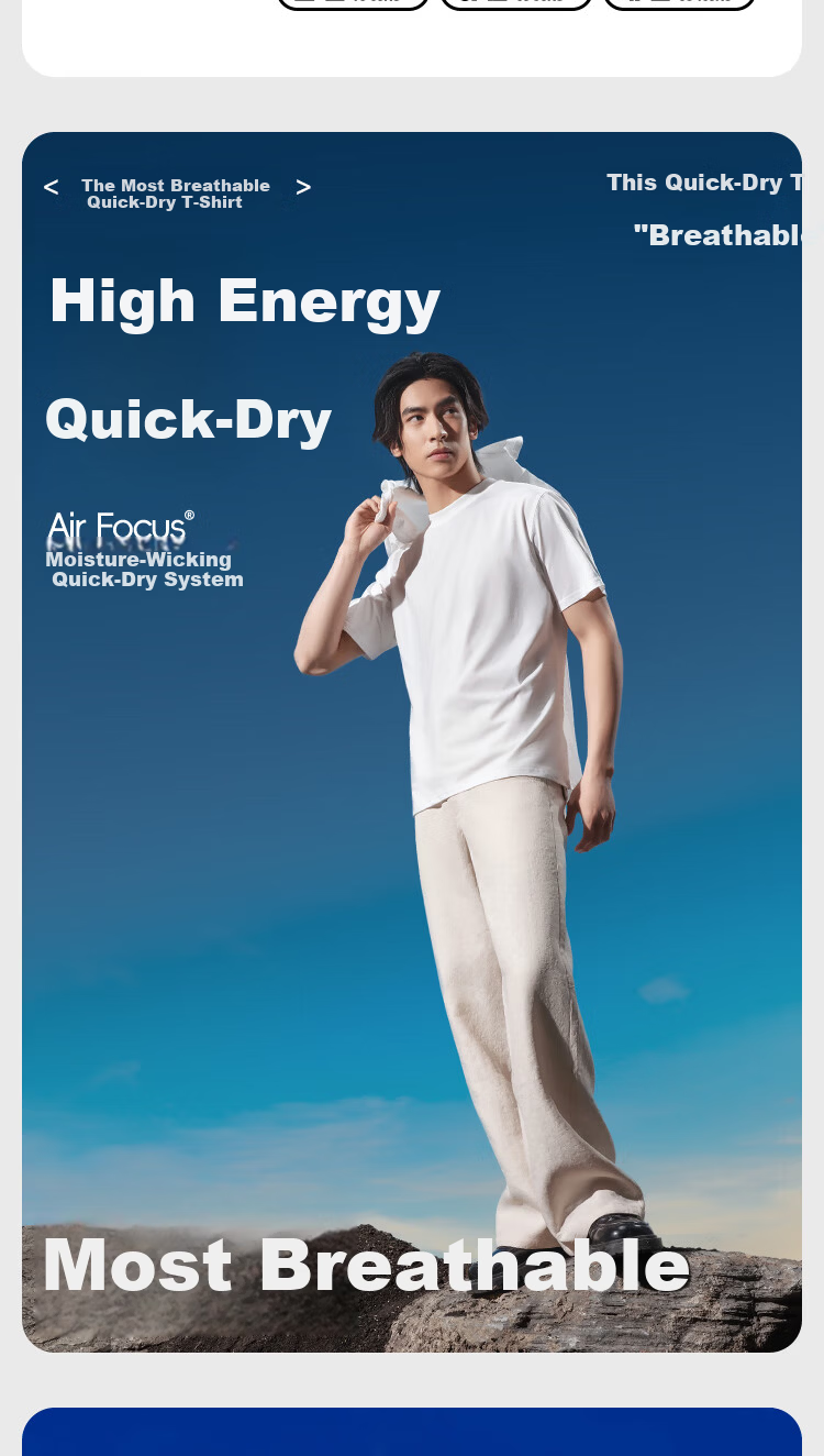 HLA [Zui Huxi-Air8S] Short-Sleeve Undershirt for Men And Women, Moisture-Wicking Quick-Dry Couple's Basic Undershirt 2