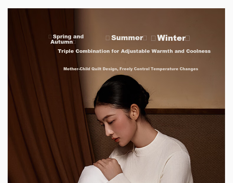 Silk Empress [Lanyu] 100% Premium Mulberry Silk Quilt Core Four Seasons Double-Layer Silk 2+4 Jin 220*240cm [White] 6