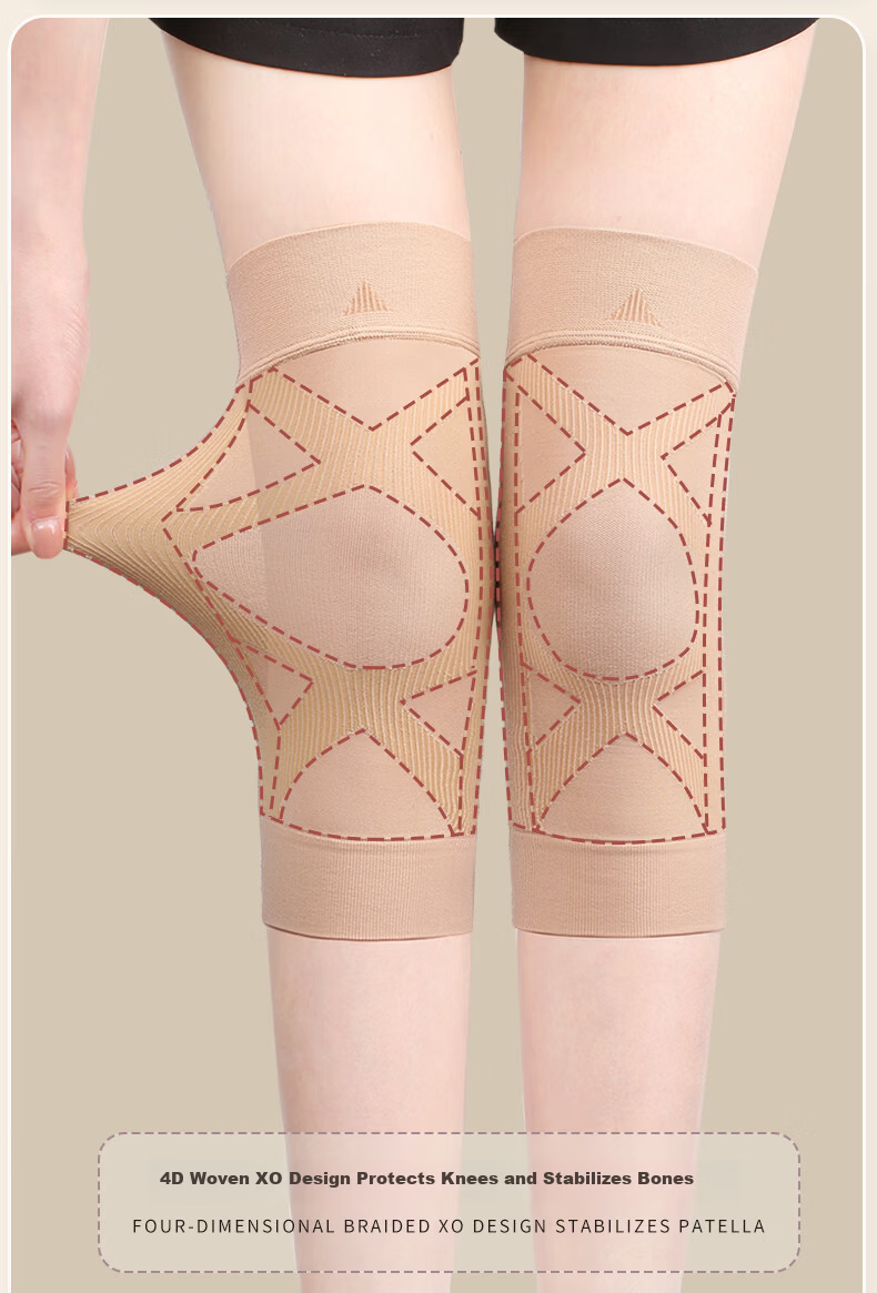 DISHU Women's Knee Brace for Arthritis Warmth Old Cold Leg Support Meniscus Ligament Patella Injury Medical Knee Support Sleeve 9