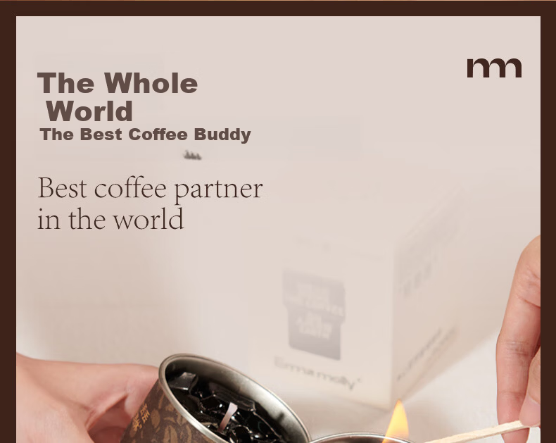 EMMA MOLLY Coffee Addiction Scented Candle 220g Bedroom Indoor Fragrance New Wedding Birthday Valentine's Day Gift for Women 12