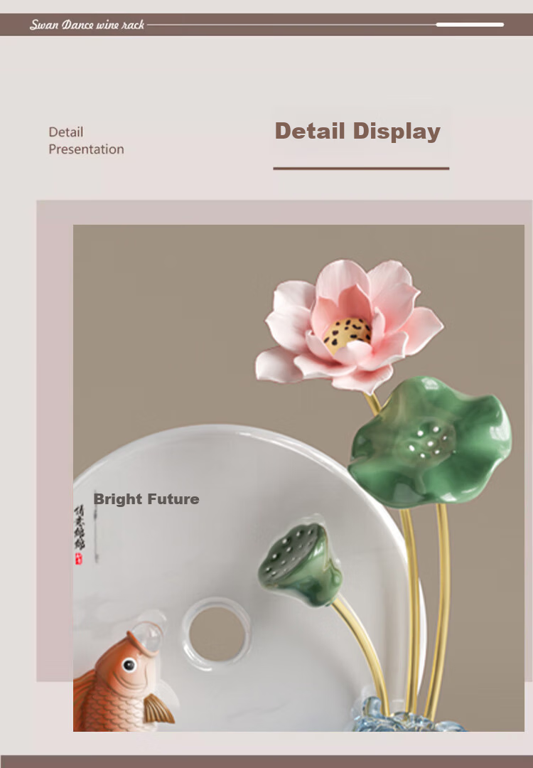 Heshengtang Amber Fish Figurine Luxury High-End Office and Living Room Decoration Opening Gift 5