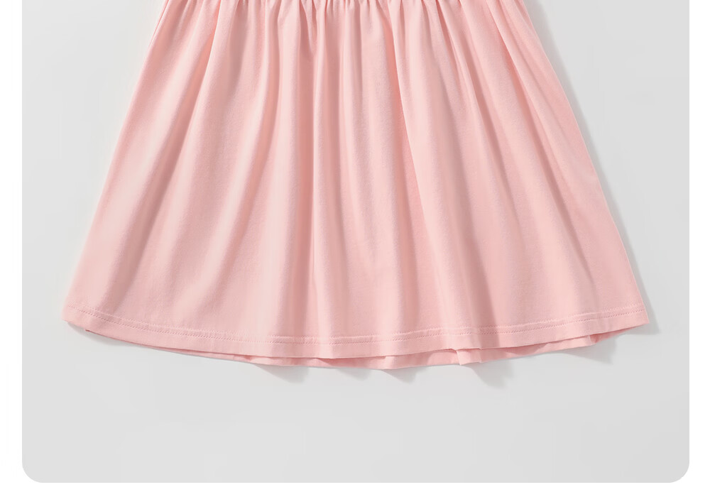 Betis Girls Summer Dress Children's Long Dress Thin Princess Breathable Sweat-Absorbing Polo Collar Baby Dress with Small Flutter Sleeves 14