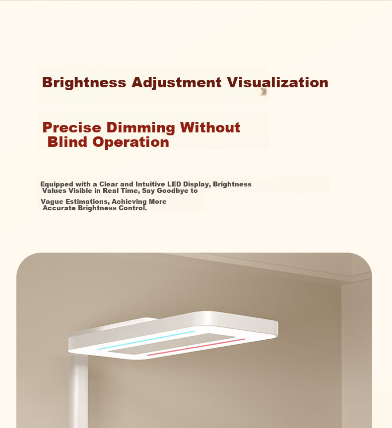 Haishibao Intelligent Full-Spectrum Student Red Light Eye Protection Desk Lamp Floor Lamp E5B-160W Installation Included 37