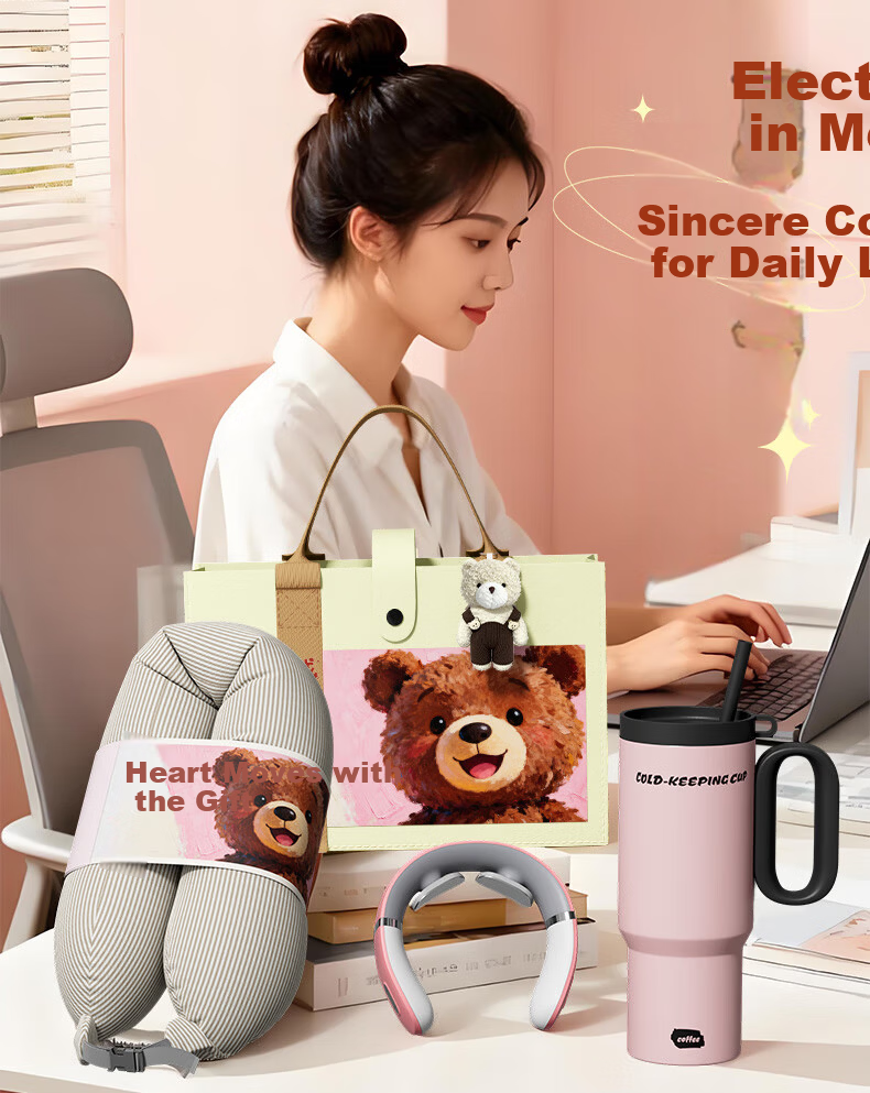 Helian Insulated Coffee Water Bottle for Women High-Value Gift Retirement Birthday Present for Female Teachers Clients Employees 2