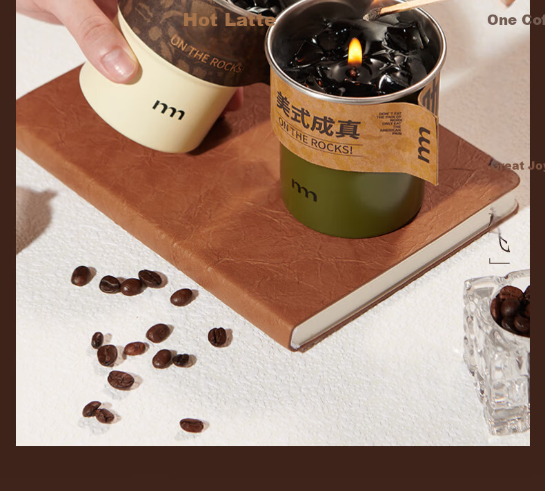 EMMA MOLLY Coffee Addiction Scented Candle 220g Bedroom Indoor Fragrance New Wedding Birthday Valentine's Day Gift for Women 13