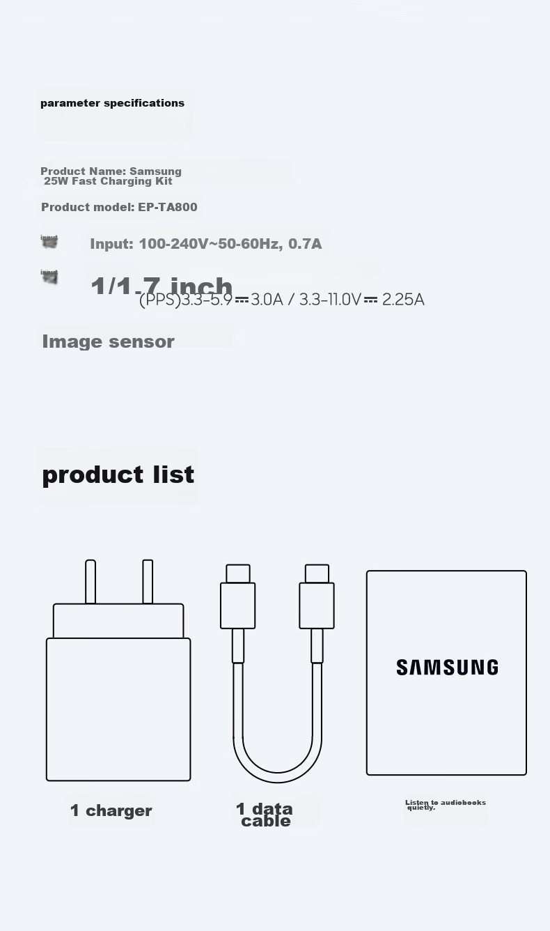 SAMSUNG 25W Original Charger Set, GaN Super Fast Charging, Accelerated Charging Type-C Compatible with S23/S24/S25 And S26 Series Phones And Tablets, Black 5