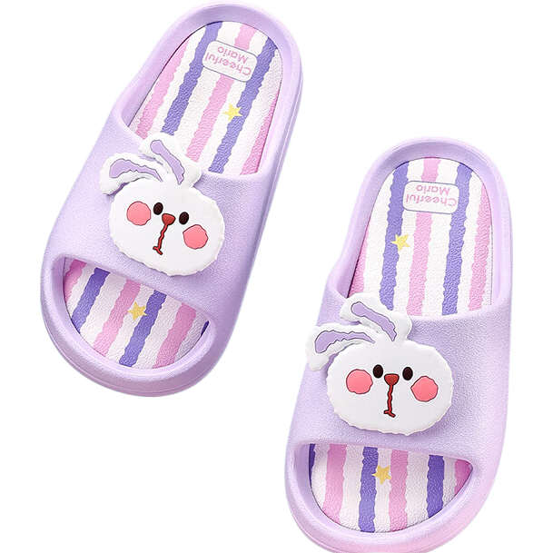 Cheerful Mario Cartoon Rabbit Kids Summer Indoor Outdoor Slippers Cute Bath Non-Odor Children's Sandals