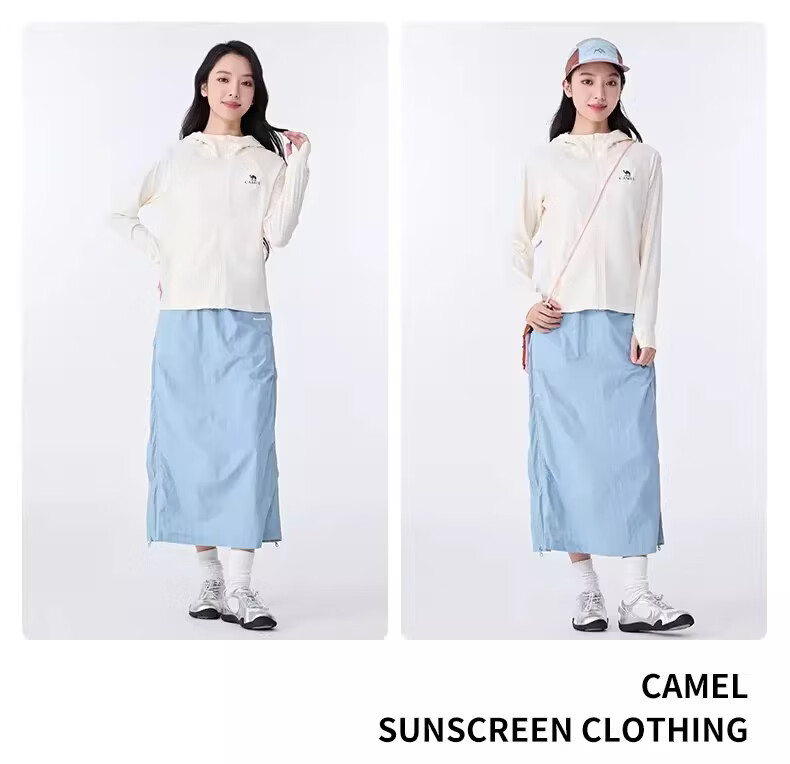 CAMEL Original Yarn Sun Protection Cooling Slim Fit Women's Knit Jacket 26 Spring Summer New Moisture-Wicking Quick-Dry Breathable 8010 13