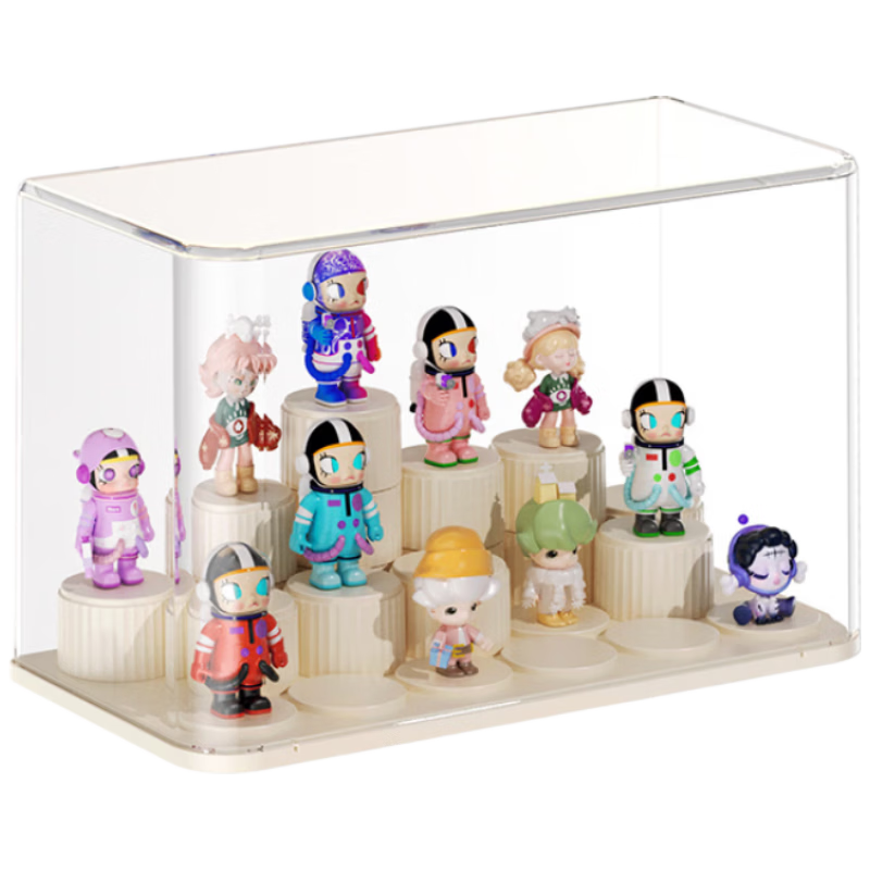 EACHY Blind Box Display Stand Storage Box Transparent Dustproof Labubu Pop Mart Display Case - Extra Large