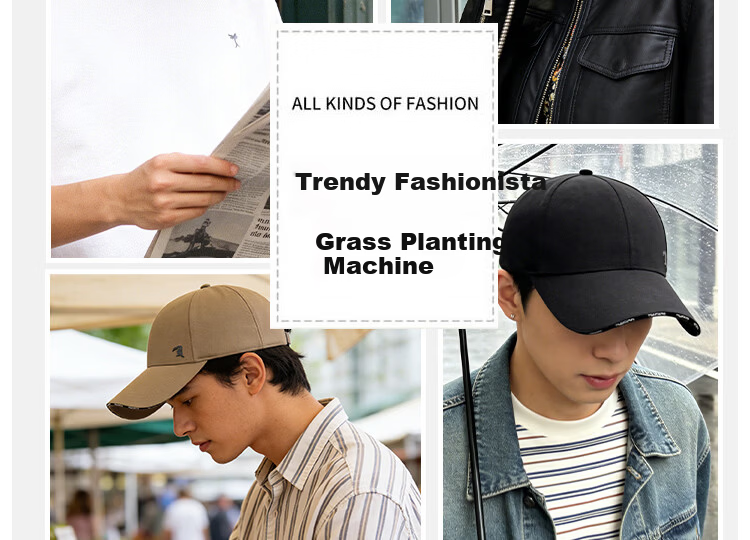 Woodpecker Women's Fashion Casual Versatile Duckbill Cap Slim Face Wide Brim Baseball Hat Men's Large Head Sun Protection Hat 6